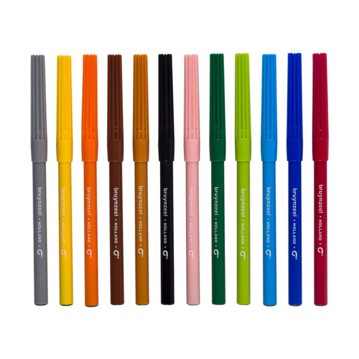 Viltstift Bruynzeel Kids assorti 12 stuks