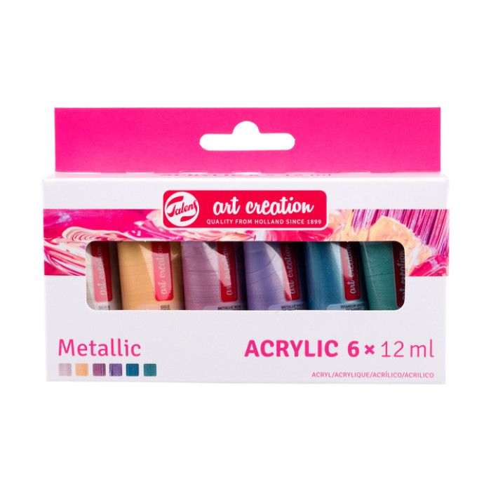 Acrylverf Talens Art Creation metallic assorti 6 tubes à 12ml