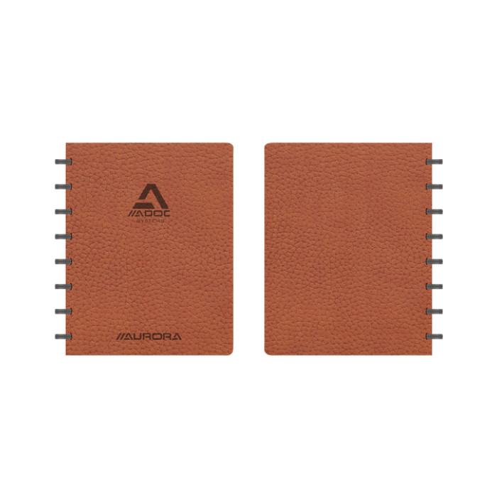 Schrift Adoc Business A5 ruit 5x5mm 144 pagina's 90gr bruin