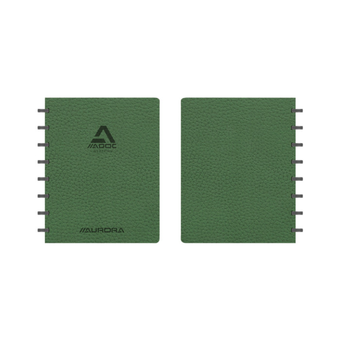 Schrift Adoc Business A5 ruit 5x5mm 144 pagina's 90gr groen