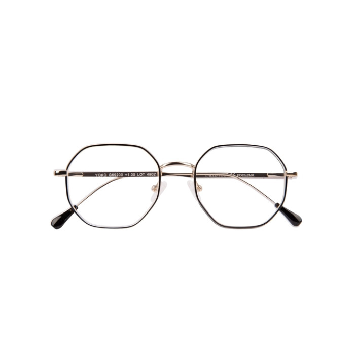 Leesbril I Need You +2.00 dpt Yoko zwart-goud