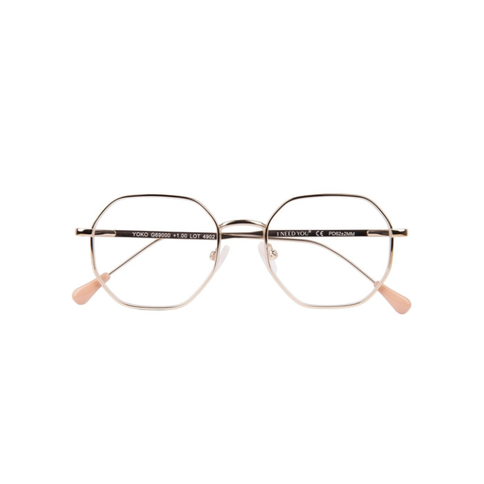 Leesbril I Need You +3.00 dpt Yoko goud