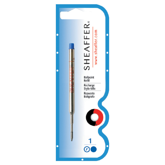Balpenvulling Sheaffer fijn blauw blister à 1 stuk