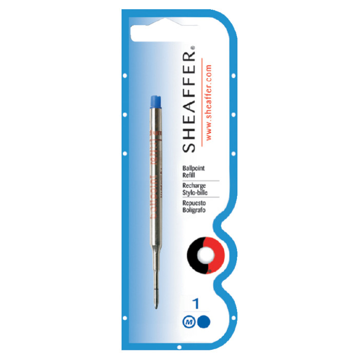 Balpenvulling Sheaffer medium zwart blister à 1 stuk