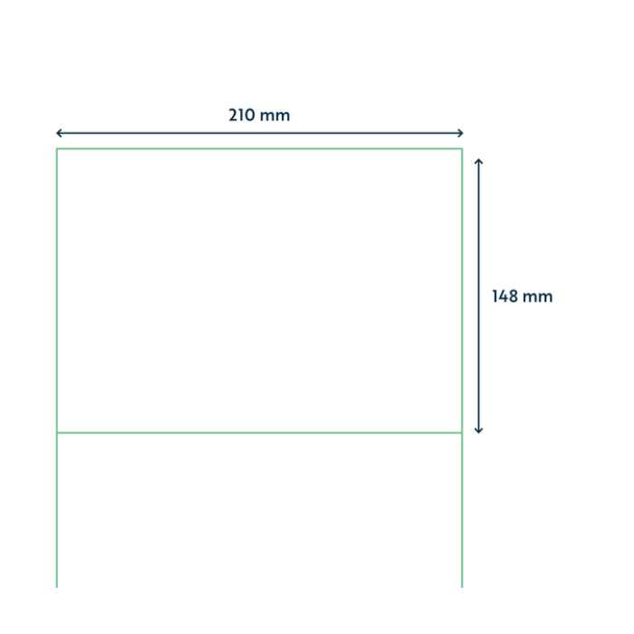 Etiket Qbasic A4 1.000 vel 210x148mm 2000 labels