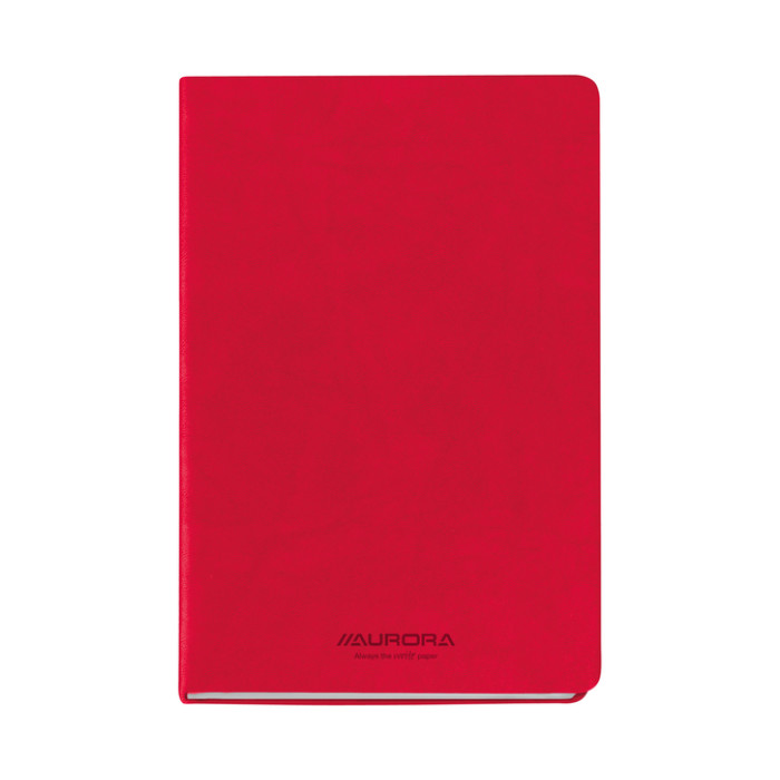 Notitieboek Aurora Capri A5 192blz lijn 80gr rood
