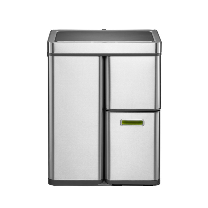 Afvalbak EKO Mirage Plus sensor 30liter en 2x15liter RVS