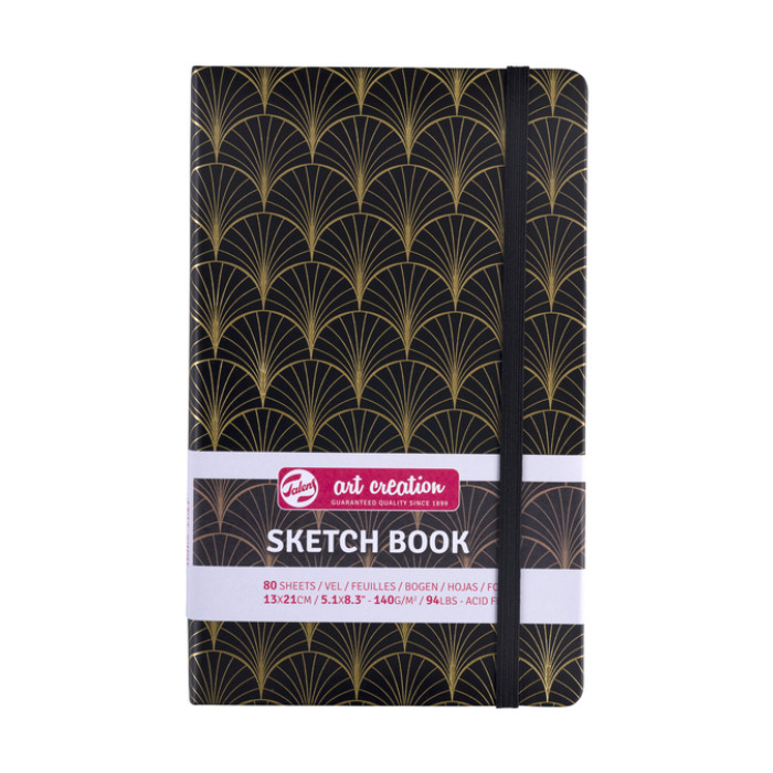 Schetsboek Talens Art Creation 80 vel 140gr 130x210mm art deco