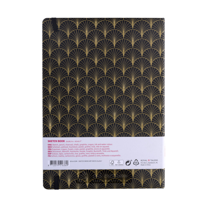 Schetsboek Talens Art Creation 80 vel 140gr 210x297mm art deco