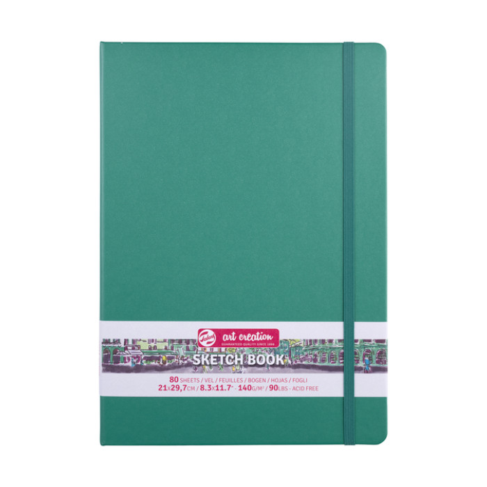 Schetsboek Talens Art Creation 80 vel 140gr 210x297mm woudgroen