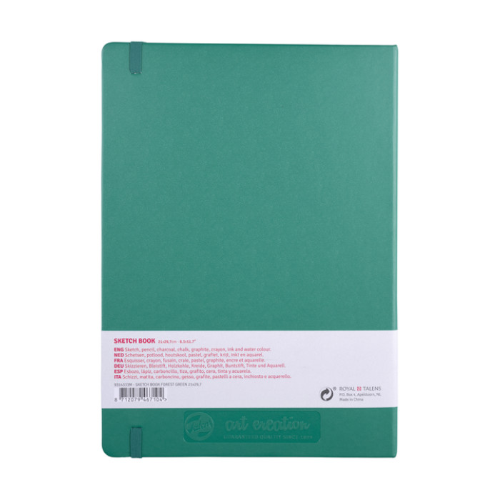 Schetsboek Talens Art Creation 80 vel 140gr 210x297mm woudgroen