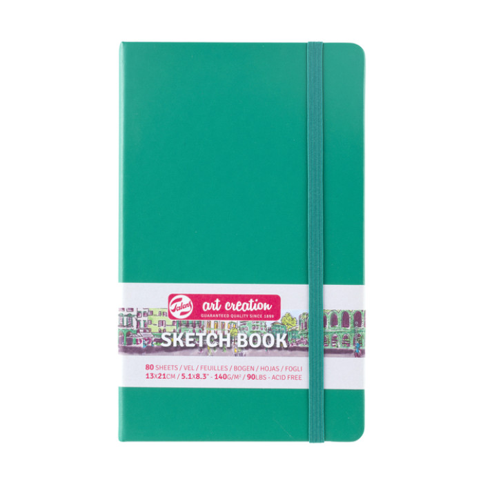 Schetsboek Talens Art Creation 80 vel 140gr 130x210mm woudgroen