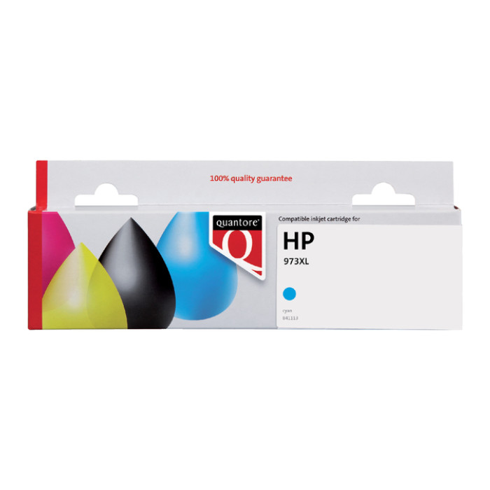 Inktcartridge Quantore alternatief tbv HP F6T81AE 973X blauw