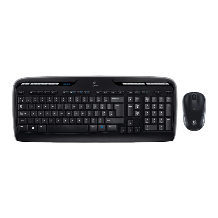 Toetsenbord- en muisset Logitech MK330 draadloos QWERTY zwart
