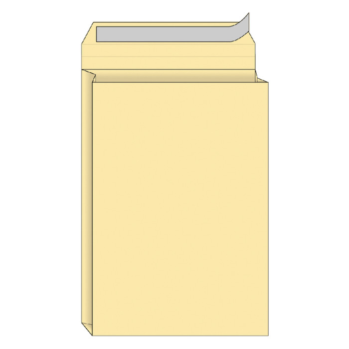 Envelop Quantore monsterzak 262x371x38mm zelfkl. creme 10 stuks