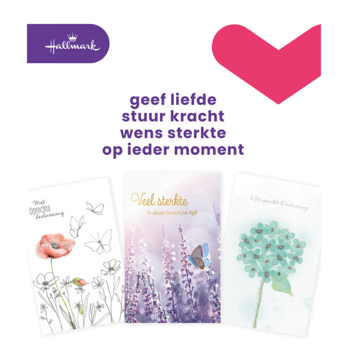 Wenskaart Hallmark Business Box condoleance navulset à 10 stuks