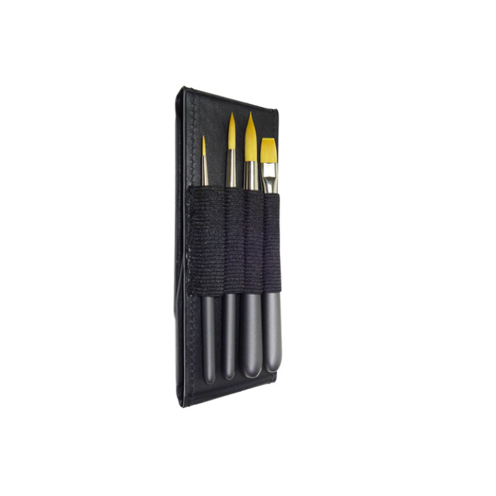 Penselenset Zahn Travel Buddy 4-delig