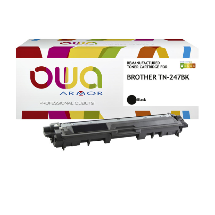 Toner OWA alternatief tbv Brother TN-247BK zwart