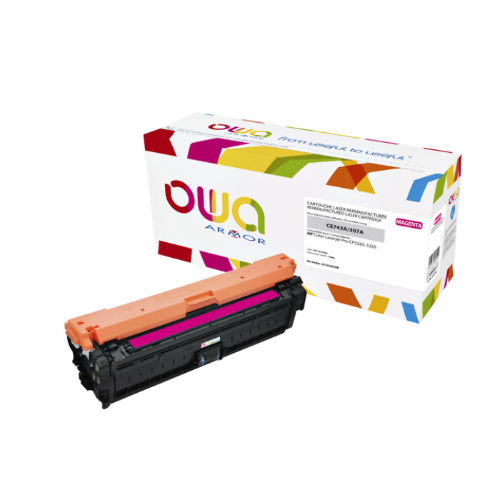 Tonercartridge OWA alternatief tbv HP CE743A rood