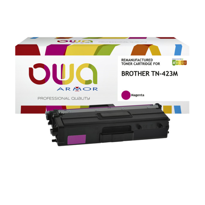 Toner OWA alternatief tbv Brother TN-423M rood