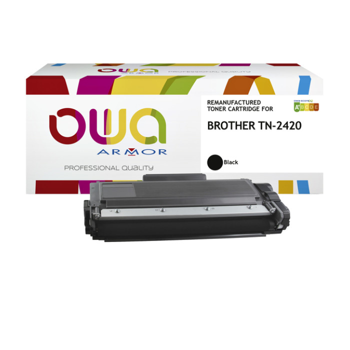Toner OWA alternatief tbv Brother TN-2420BK zwart