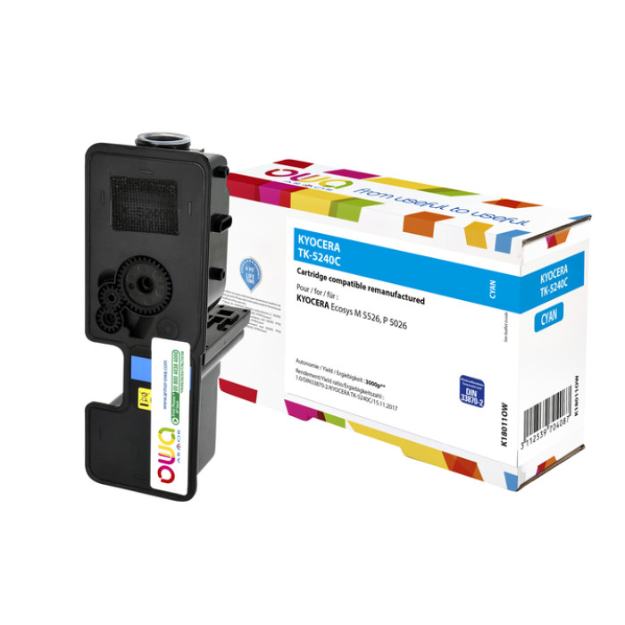 Toner OWA alternatief tbv Kyocera TK-5240C blauw