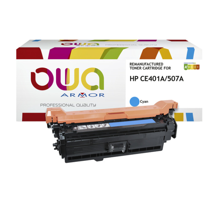 Tonercartridge OWA alternatief tbv HP CE401A blauw