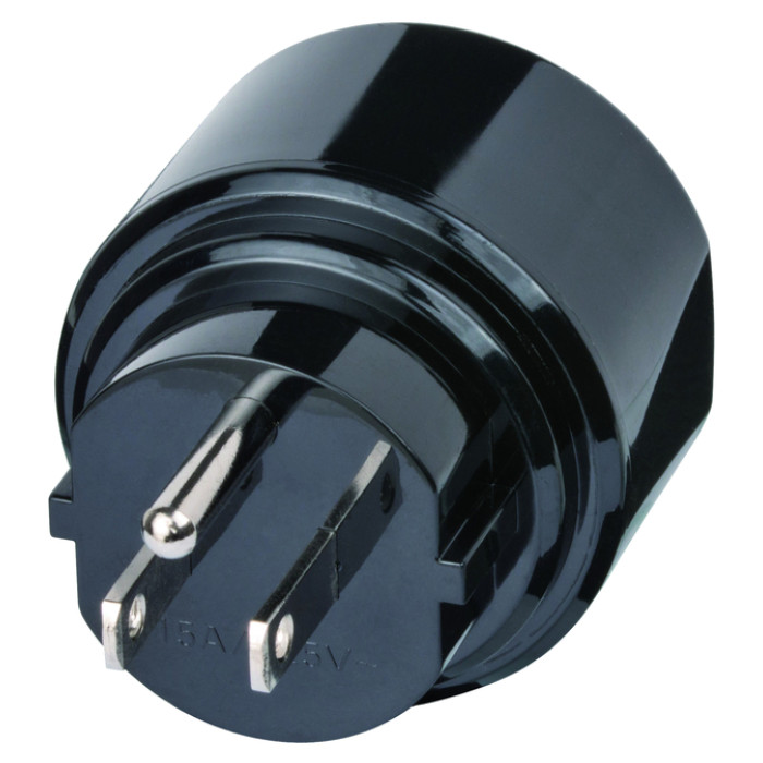 Reisstekker Brennenstuhl adapter USA met aarding  zwart