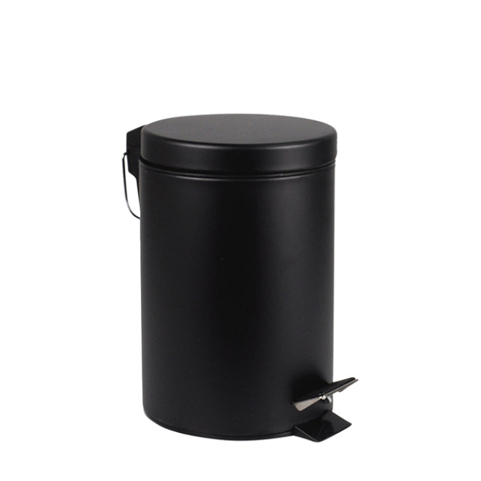 Pedaalemmer BRASQ 12 liter zwart