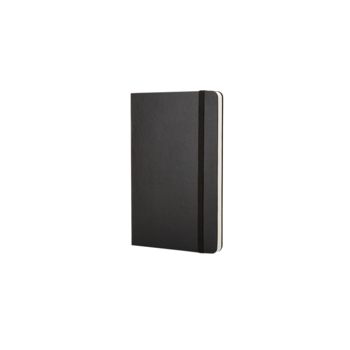 Notitieboek Moleskine pocket 90x140mm blanco hard cover zwart
