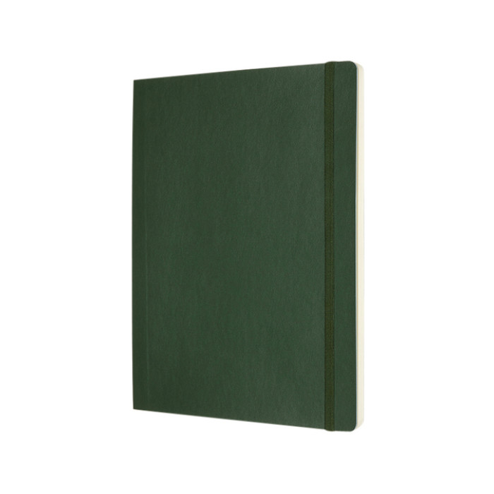 Notitieboek Moleskine XL 190x250mm blanco soft cover myrtle green