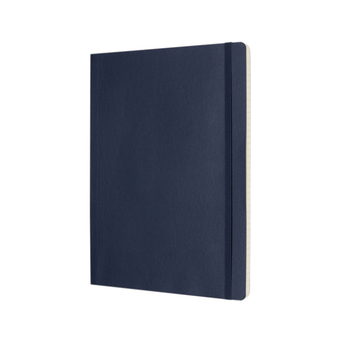Notitieboek Moleskine XL 190x250mm lijn soft cover sapphire blue