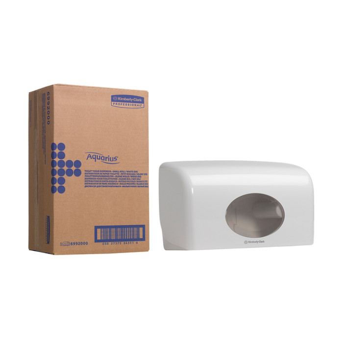 Toiletpapierdispenser Kimberly Clark Aquarius duo wit 6992