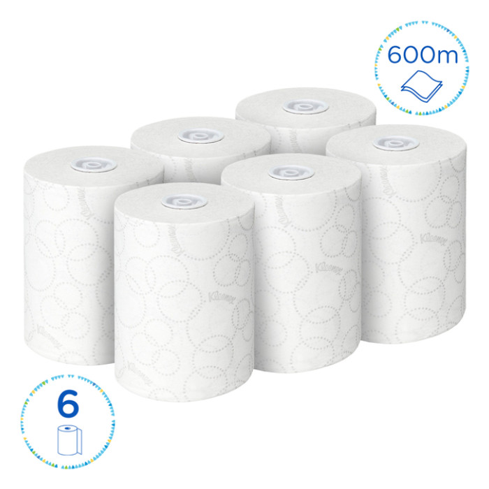 Handdoekrol Kleenex Ultra Slimroll 2-laags 100m wit 6781
