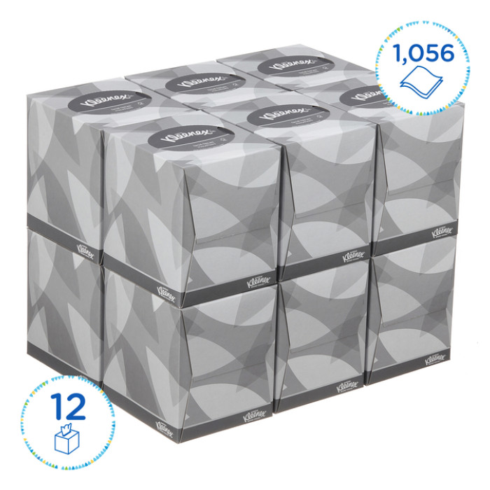 Facial tissues Kleenex kubus 2-laags 88 vel wit 8834