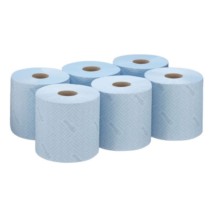 Poetspapier WypAll L10 GeneralClean 1-laags 800 vel blauw 7255