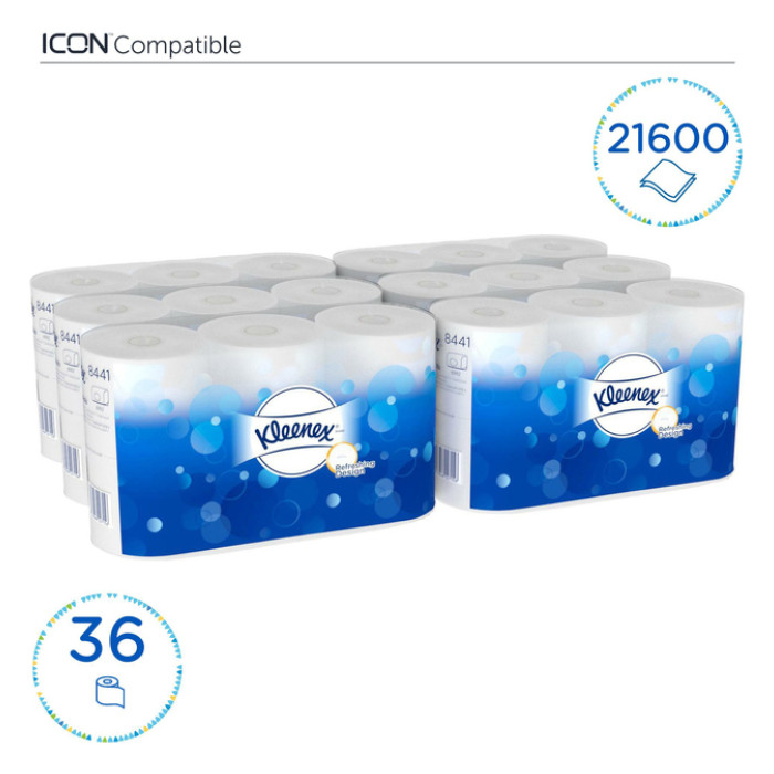 Toiletpapier Kleenex 2-laags 600 vel wit 8441