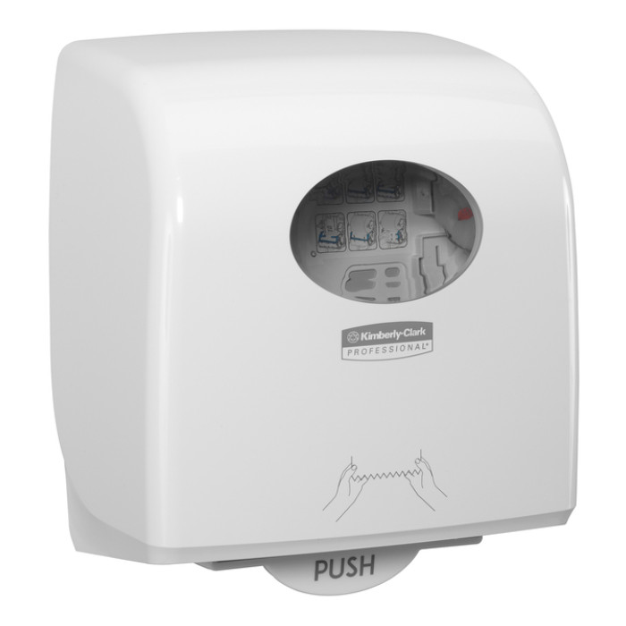 Handdoekroldispenser Kimberly Clark Aquarius Slimroll wit 7955
