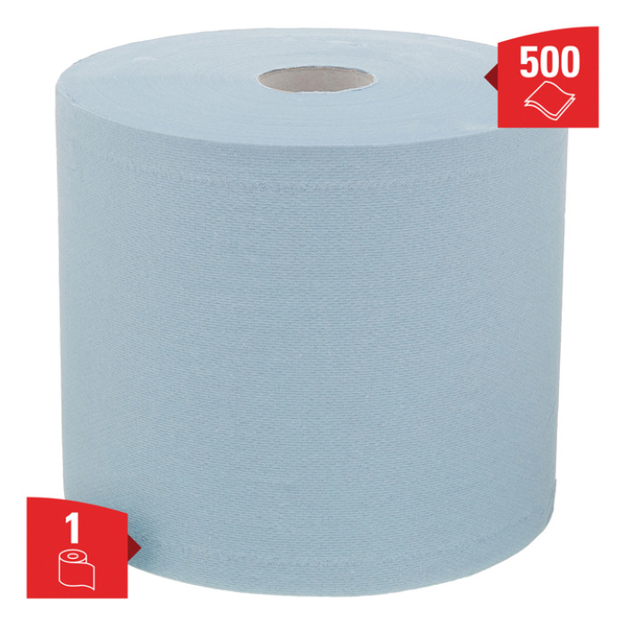 Poetspapier WypAll L20 GeneralClean 2-laags 500 vel blauw 7300