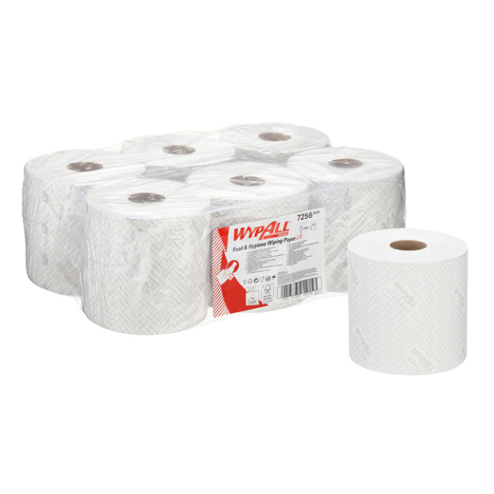 Poetspapier WypAll L10 GeneralClean 1-laags 800 vel wit 7256