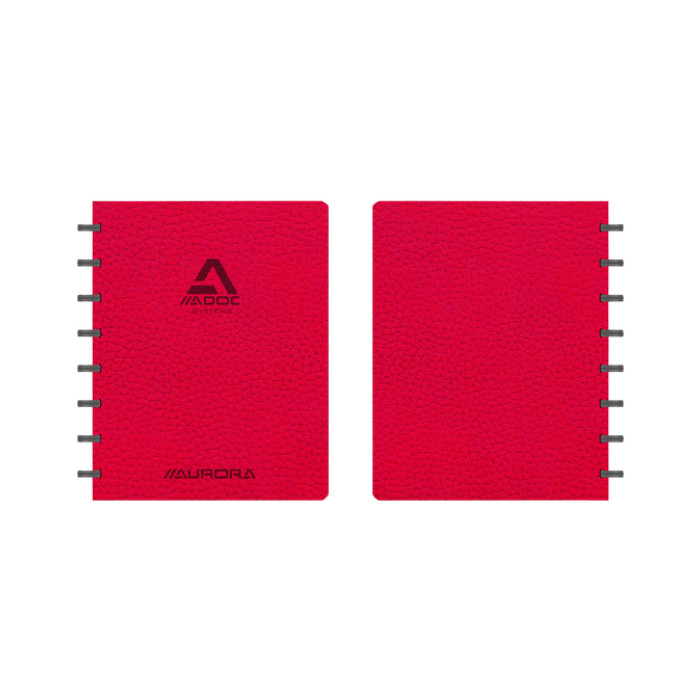 Schrift Adoc Business A5 lijn 144 pagina's 90gr rood