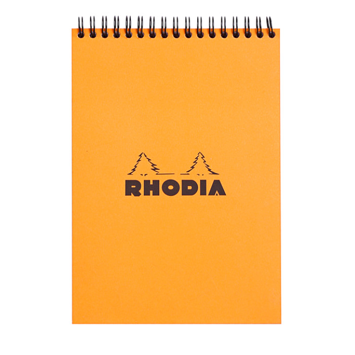 Spiraalblok Rhodia A5 lijn 160 pagina's 80gr oranje