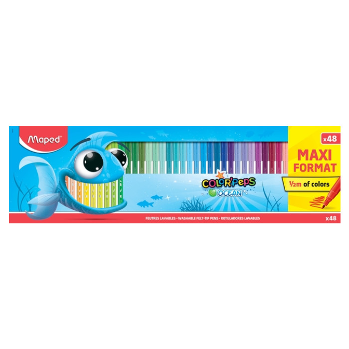 Kleurstift Maped Color'Peps Ocean doos à 48 kleuren