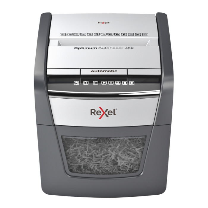 Papiervernietiger Rexel Optimum Auto+ 45X snippers 4x28mm