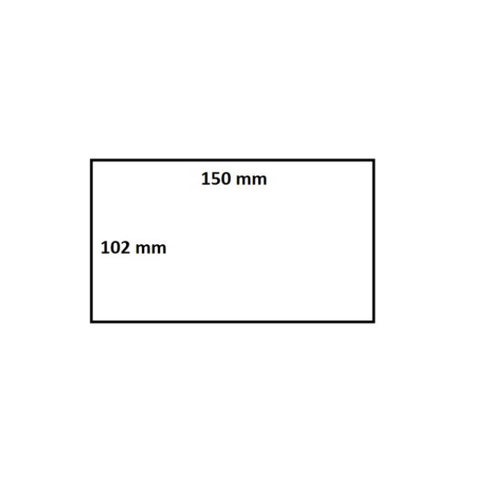 Labeletiket IEZZY Zebra 3005281-T 102x150mm 19mm wit permanent 110st
