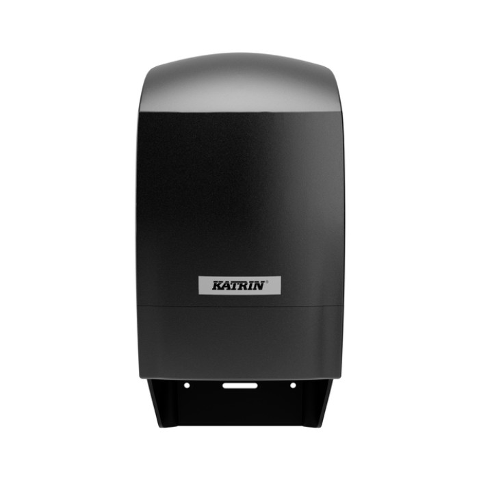 Toiletpapierdispenser Katrin systeemrol duo zwart 77519