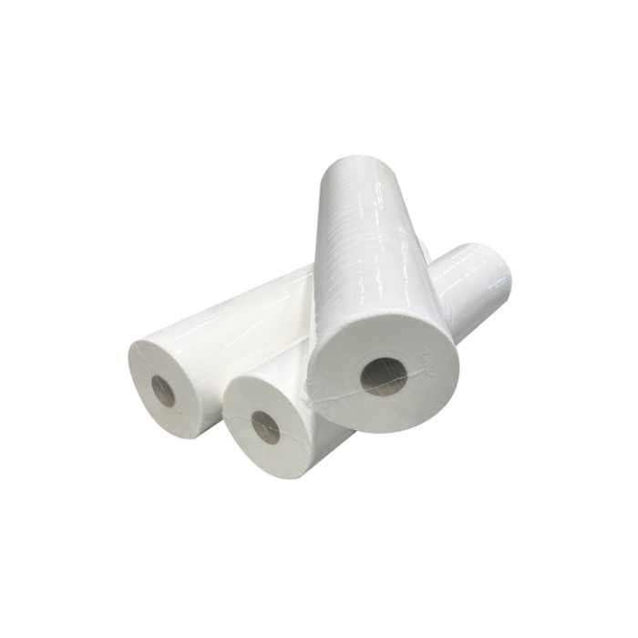Onderzoektafelpapier Euro Products 2-laags 60cmx100m 250 vel wit 138062