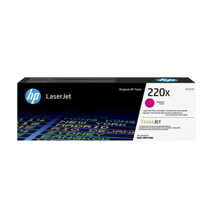 Tonercartridge HP W2203X 220X rood