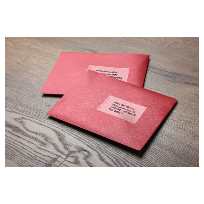 Etiket Rillprint 105x42.4mm mat transparant  350 stuks