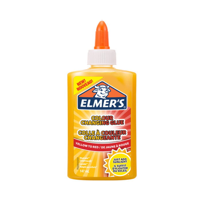 Kinderlijm Elmer's kleurveranderde geel